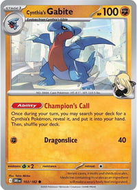 Cynthia's Gabite - SV10: Destined Rivals - Near Mint x4