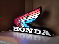 Honda Wing Logo LED Light Box