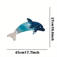 Blue Metal Dolphin Wall hanging