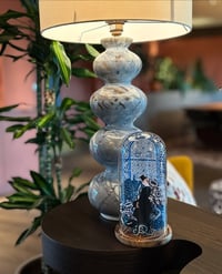 Image 2 of Handmade Vintage Paper Sculpture in Glass Dome