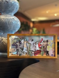 Image 1 of Handmade Vintage Double-Sided Paper Sculpture
