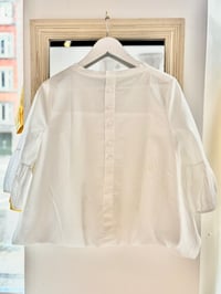 Image 2 of Lace Floral Chiffon Blouse 