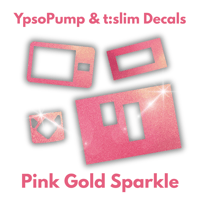 Pink Gold Sparkle Pump Decal