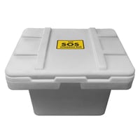 Image 2 of Red, 34 x 24 x 24, 5.5 Cu. Ft. / 500lb Cap., SOS Storage Bin