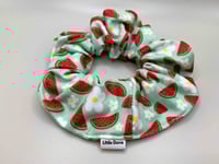 Watermelons & Daisies Scrunchie