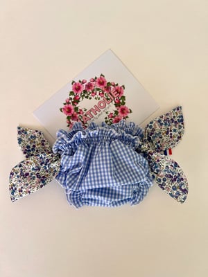 Image of Bikini vichy bleu et liberty Wiltshire curaçao