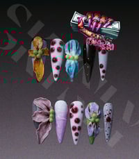 Image 1 of LUXE CHARM - 10 pièces Capsule Forme Stiletto Press On Nails BRIANA