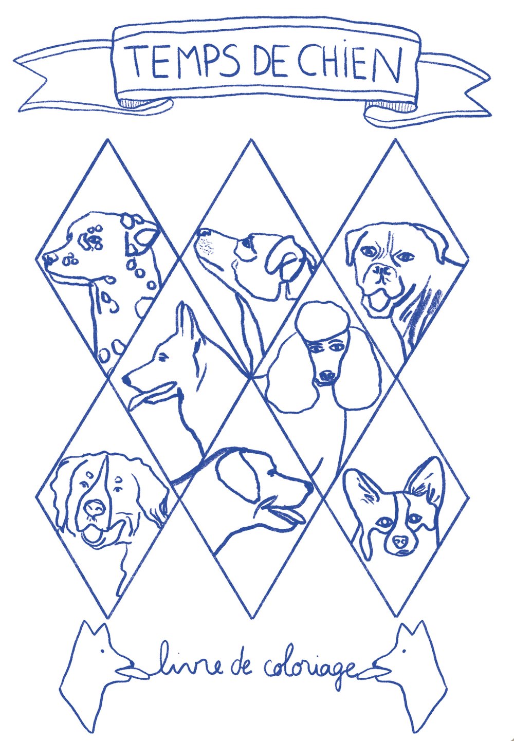 Image of Carnet de coloriage //TEMPS DE CHIEN//
