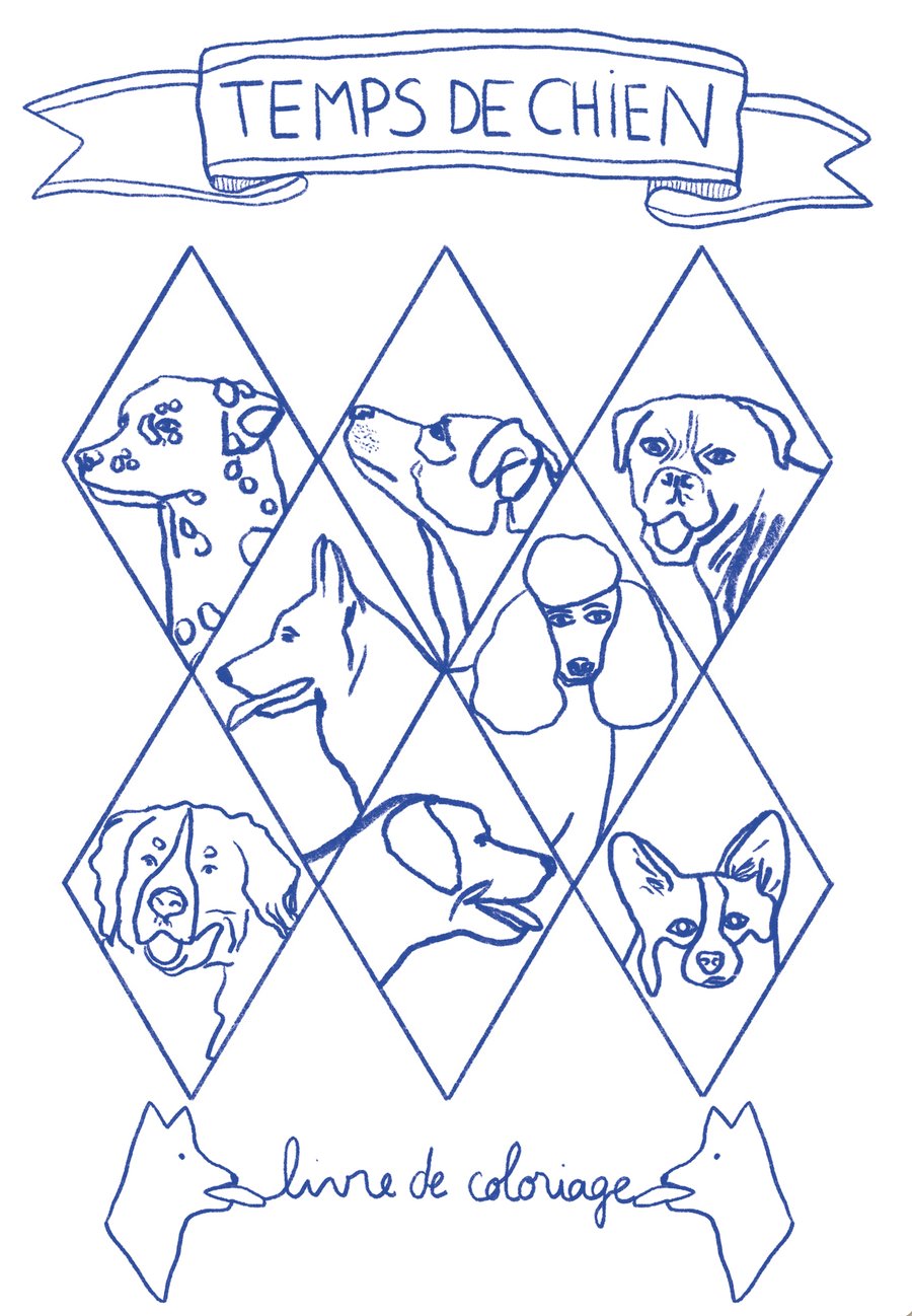Image of Carnet de coloriage //TEMPS DE CHIEN//
