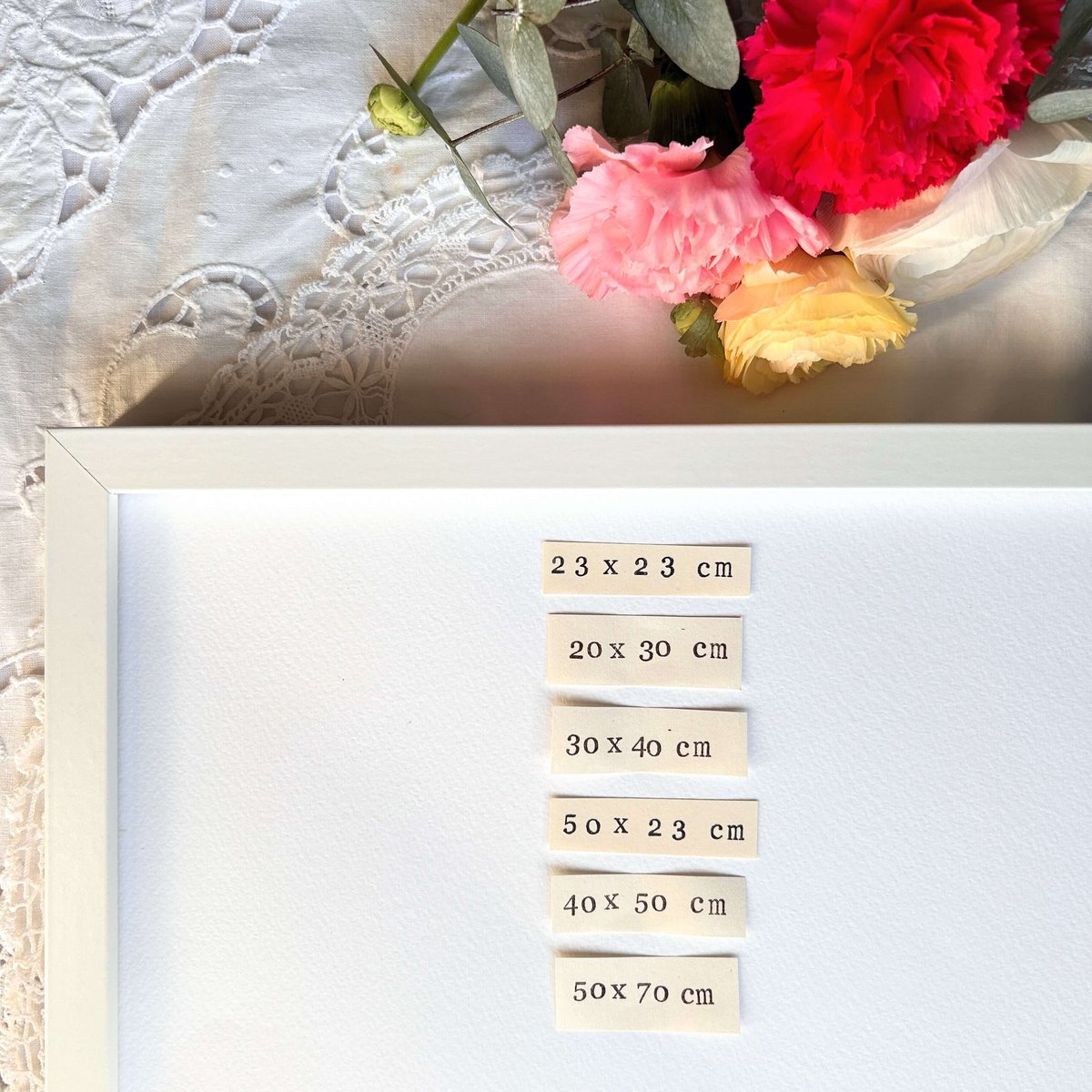 Quadro personalizzato con illustrazione su carta e cornice – Idea regalo unica