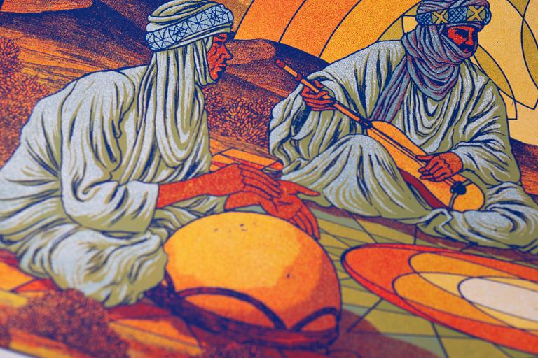 Al Bilali Soudan // Screenprinted Gig poster Image 3