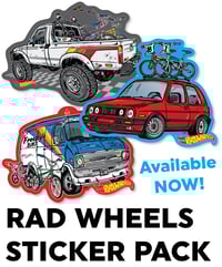 RAD WHEELS STICKER PACK
