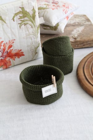 Image of Panière/vide poche crocheté (PNNRCROCHVER)
