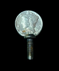 Silver Dime Thumb Screw 