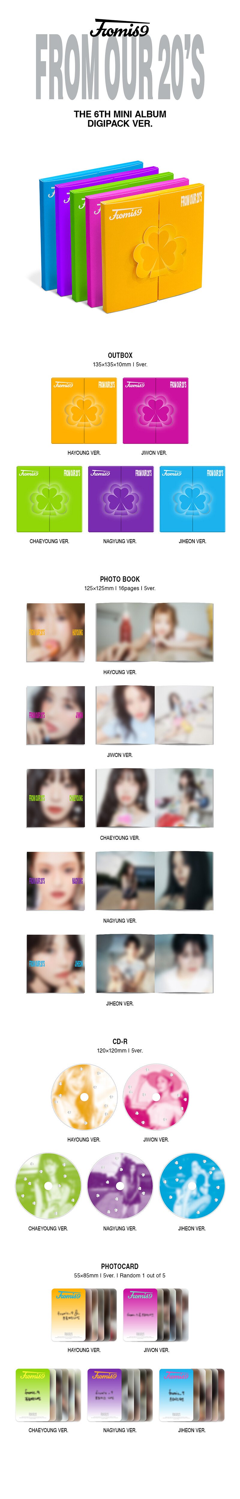 Image of PRE-ORDER] FROMIS 9 ‘From Our 20’s’ (Digipack Ver.)