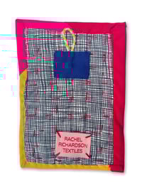 Image 2 of POSTCARD QUILT - NEON PINK AND YELLOW
