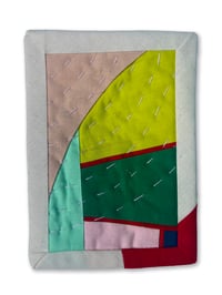 Image 1 of POSTCARD QUILT - GREEN AND RED