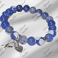 Image 1 of ANA826161 - Natural Light White Blue Faceted Fire Agates.
