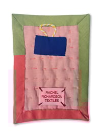 Image 2 of POSTCARD QUILT - GREEN AND PINK