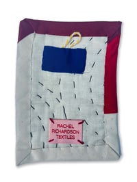 Image 2 of POSTCARD QUILT - RED AND BLUE