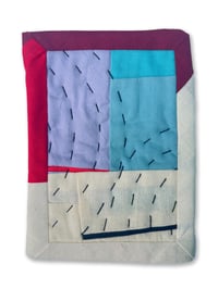 Image 1 of POSTCARD QUILT - RED AND BLUE