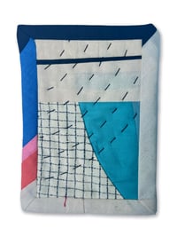 Image 1 of POSTCARD QUILT - BLUE AND PINK