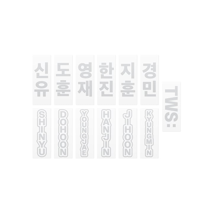 Image of [PRE-ORDER] TWS TOUR ‘24/7:WITH US’ Light Stick Reflective Sticker