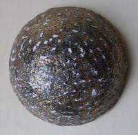 Image 5 of Paper mache bowl with fish, jellyfish, shells decoupage.