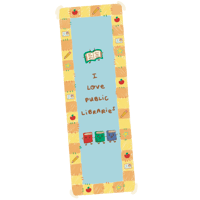 Image 1 of I love public libraries bookmark