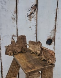 Wooden toy rustic train 2