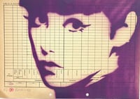 Stencil Girl Good Bye A4 // UNIKAT