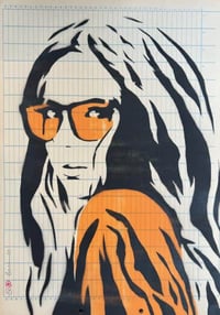 Stencil Girl Orange // ORIGINAL