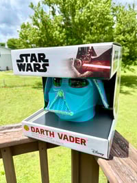 Image 2 of Turquoise Darth Vader Helmet