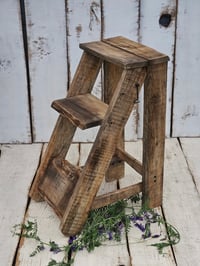 Image 1 of NEW !!Wooden ladder brown -1A