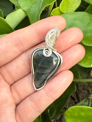 Blue Tigers Eye Pendant
