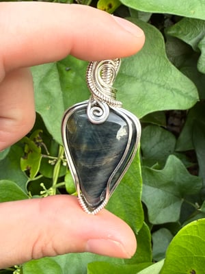 Blue Tigers Eye Pendant
