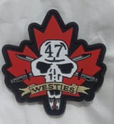 Image of Westies Beaver Skull PVC Morale Patch – Full Colour & Subdued Tactical