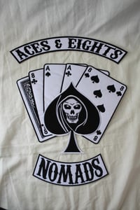 Image 2 of ACES & EIGHTS - FULL EMBROIDERED BACKPATCH SET