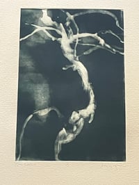 Image 2 of Michael Mazur Original Monoprint, Titled 'Bonsai', Signed, Numbered 1/1, Dated '97