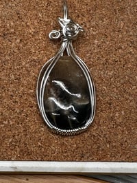 Image 2 of Rainbow Meteor Shower Sunstone Pendant 