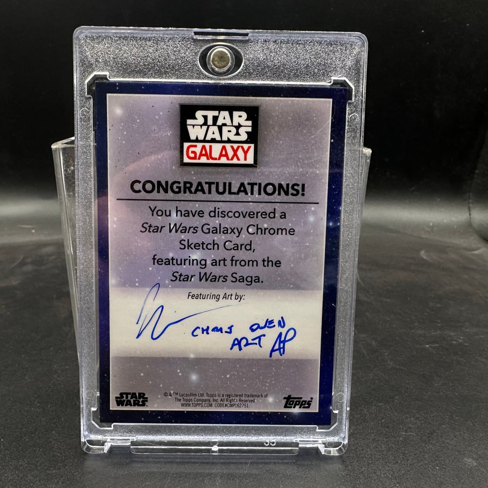 Topps Star Wars lord starkiller sketch card