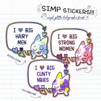 (PREORDER) Big hottie SIMP - Not-so-subtle queer sticker