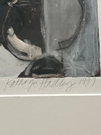Image 3 of Katheryn Hadley Original Monoprint "Hidden Fruit", Framed, Signed and Dated 1997