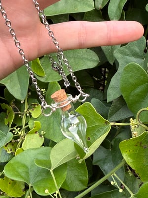 Empty Glass Bottle Necklace