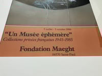 Image 5 of Francis Bacon Original Fondation Maeght Exhibition Poster for 'Un Musee Ephemere' 1986