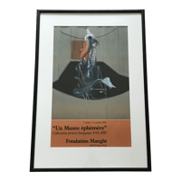 Image 1 of Francis Bacon Original Fondation Maeght Exhibition Poster for 'Un Musee Ephemere' 1986