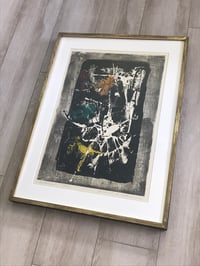 Image 2 of Heinrich Wilthelm Original Abstract Woodblock, Signed and Dated 1967, Numbered 114/270.