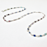 Image 2 of Silver Rainbow Gemstone Chain