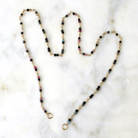 Image 2 of Tourmaline Rainbow Gemstone Chain