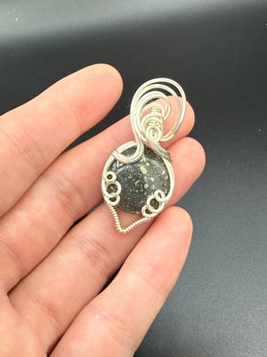 Pyrite in Agate Pendant
